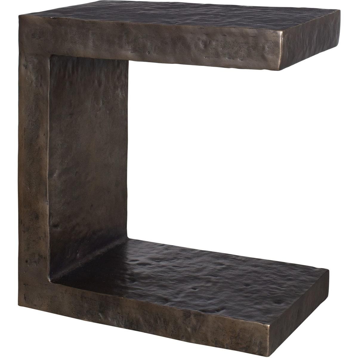 Uttermost 50213 Obra 22 X 20 inch Dark Bronze Outdoor Side Table