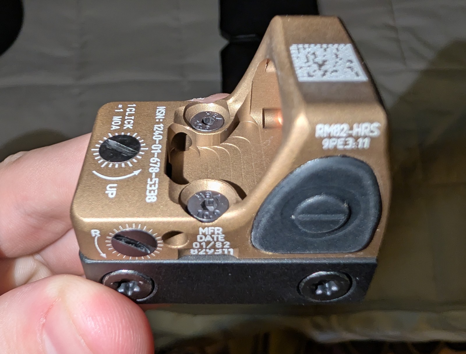 Trijicon RMR 1:1 Clone Sight Coyote Brown with Glock Mounts