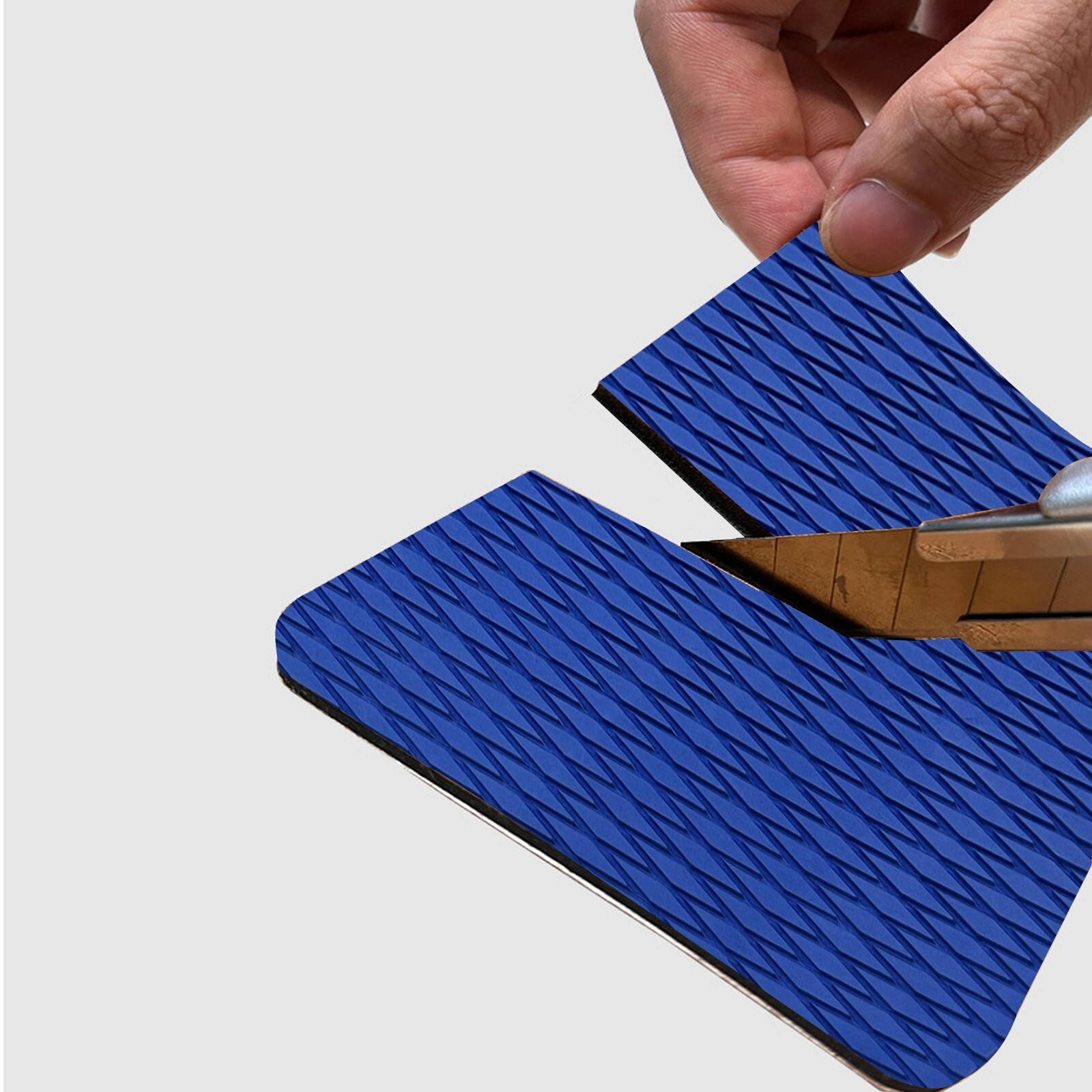 Blue EVA Foam Boat Flooring Sheet Mat 5mm Diamond Deck Grip Jet ski Traction Pad