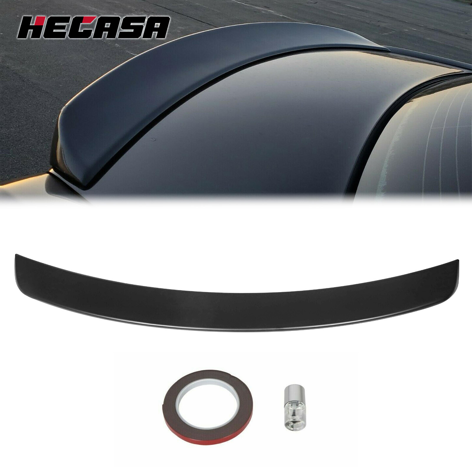 HECASA Trunk Lip Spoiler Rear Wing For Chrysler 300 11-23 Factory Style Painted