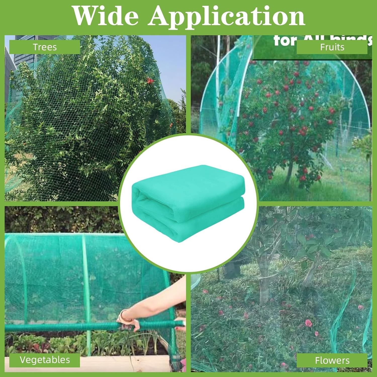 10 x 33FT Mosquito Garden Bug Insect Netting Barrier Bird Net Plant Protect Mesh