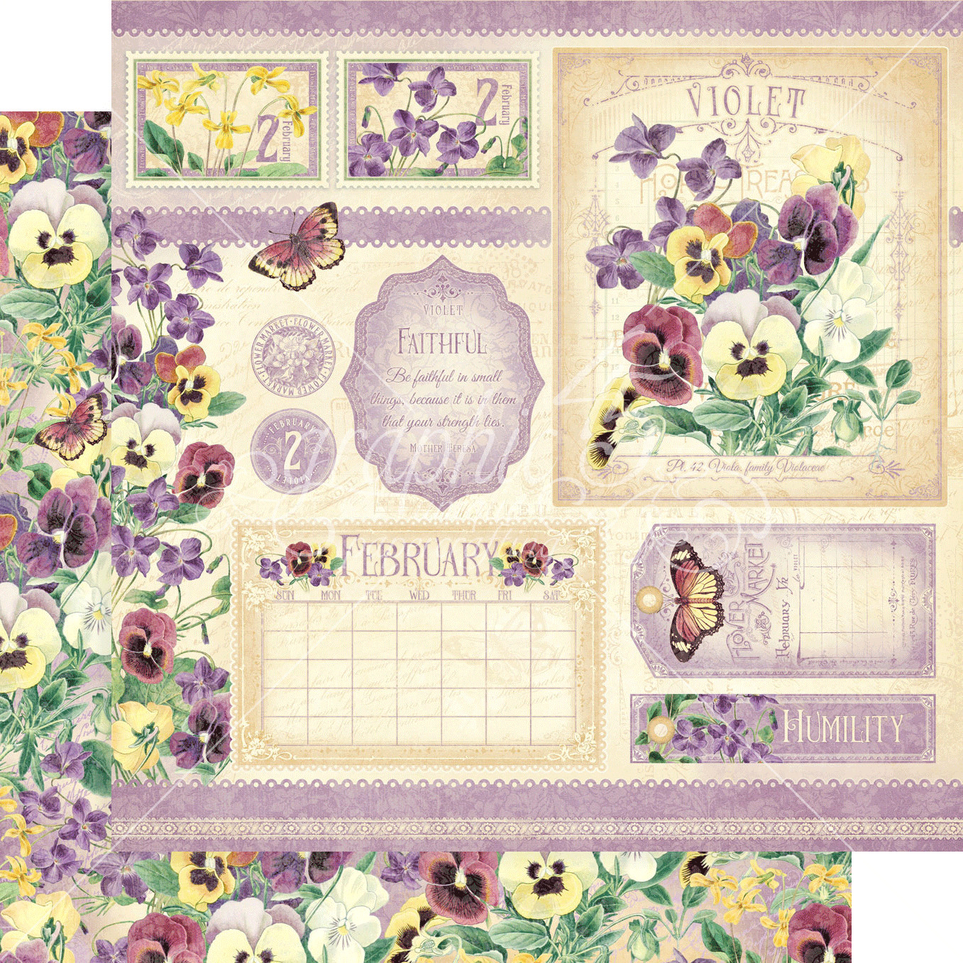 GRAPHIC 45 *FLOWER MARKET* COMPLETE COLLECTION PACKAGE BUNDLE CALENDAR GORGEOUS