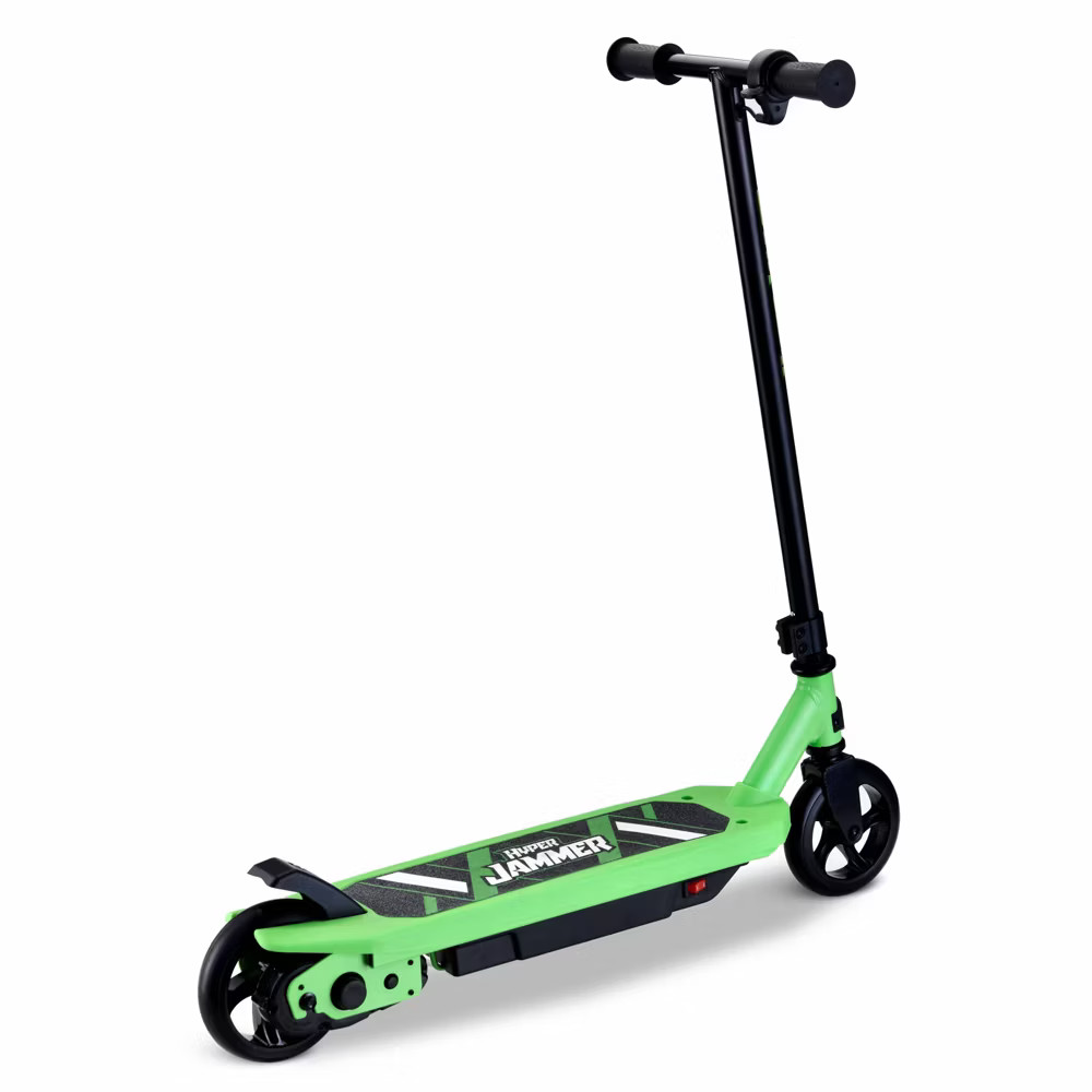 Hyper Kids Electric Scooter Speed LED Lights Jammer 12 Volt Battery Green