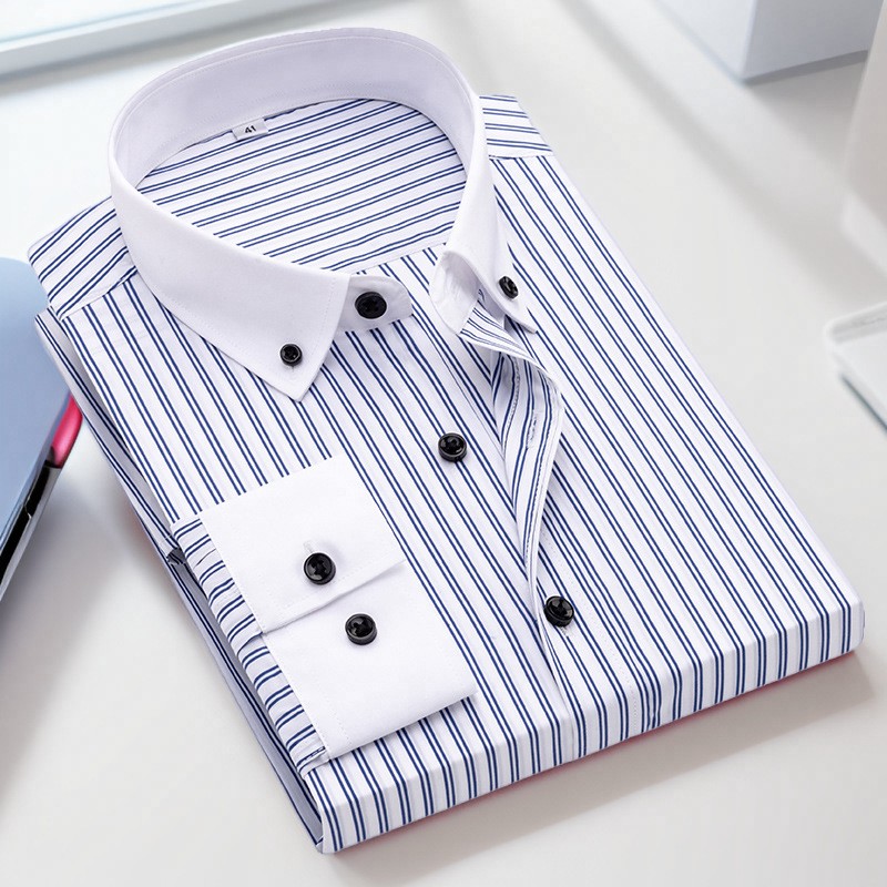 Mens Dress Shirts The White Collar Luxury Business French Cuff Formal Shirts Top