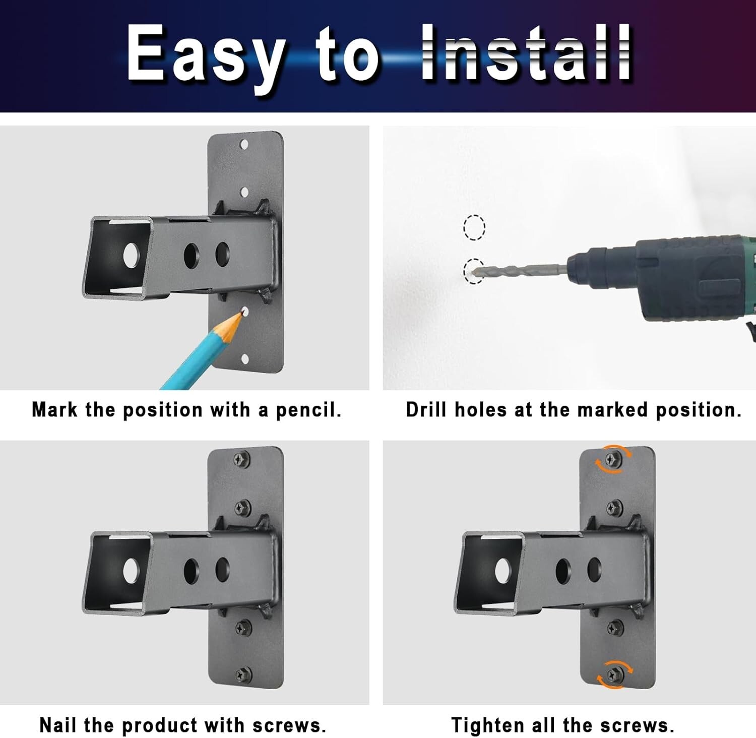 2" Hitch Wall Mount Bike Rack Wall Mount Hanging Garage Organizer up to 200 lbs