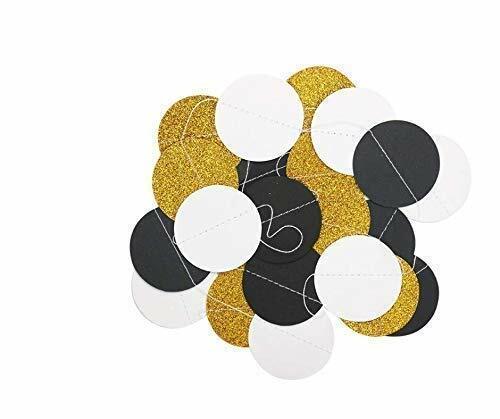 Bipra 85 Pieces Black & Gold Party Decorations - Includes Happy Birthday Banner