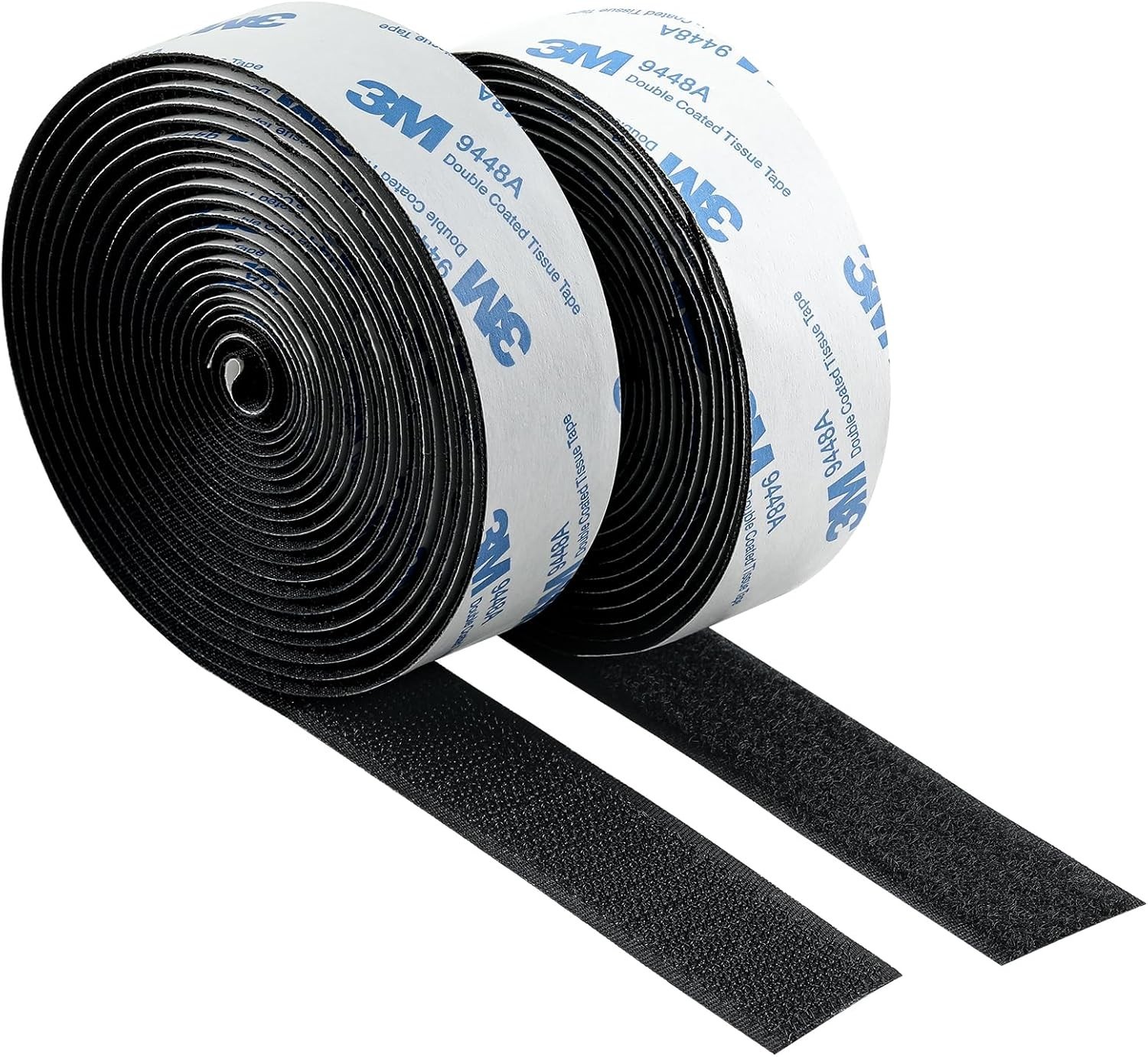 Hook and Loop Tape with Adhesive, Heavy Duty Self Sticky Interlocking Tape, S