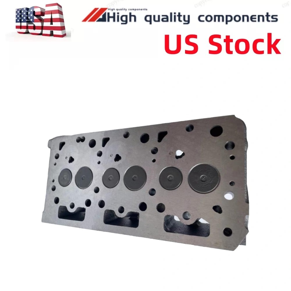 New For Kubota D902 RTV900 Complete Cylinder Head with Valves & Full Gasket Kit