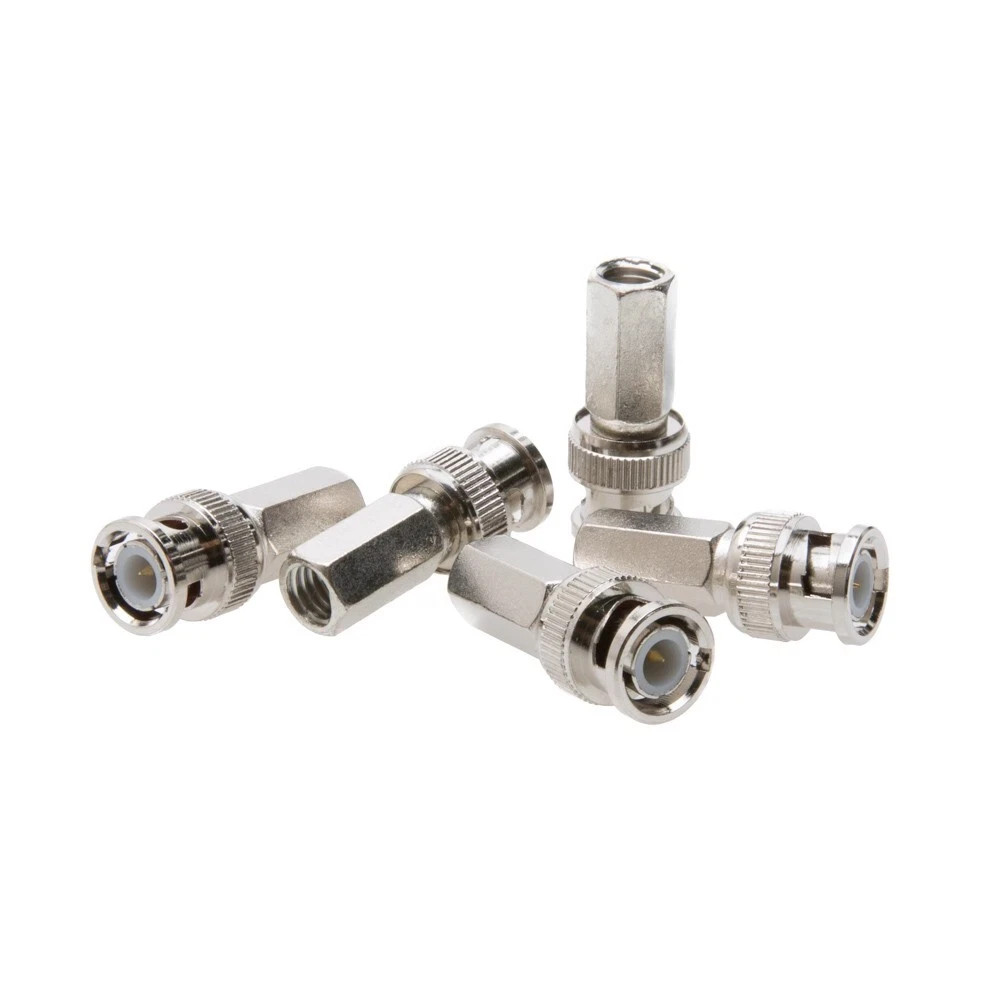 BNC Male to RG59 RG6 Twist On Connector CCTV Security Coax Cable Camera Lot