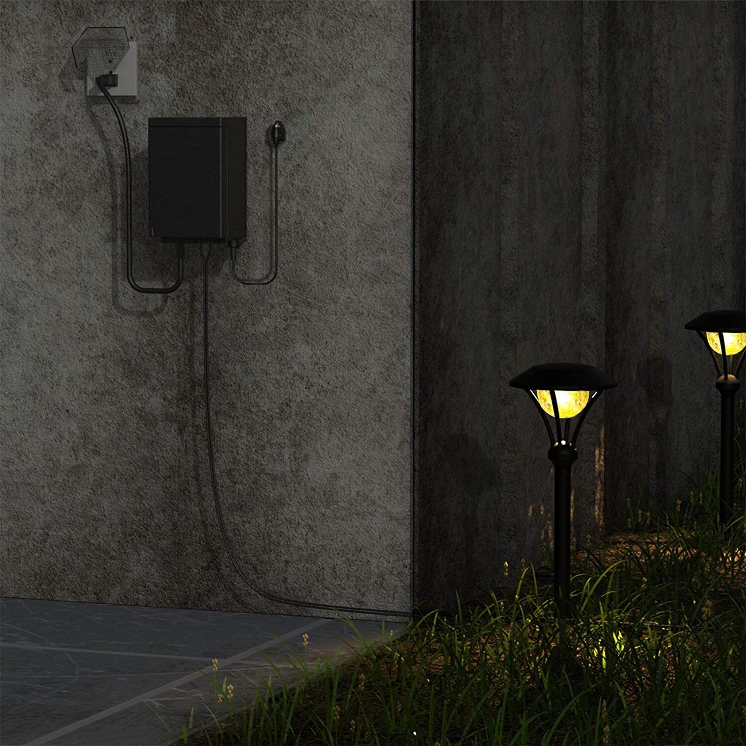 Malibu Power Pack 200watt Low-Voltage Weatherproof Transformer with Photo Sensor