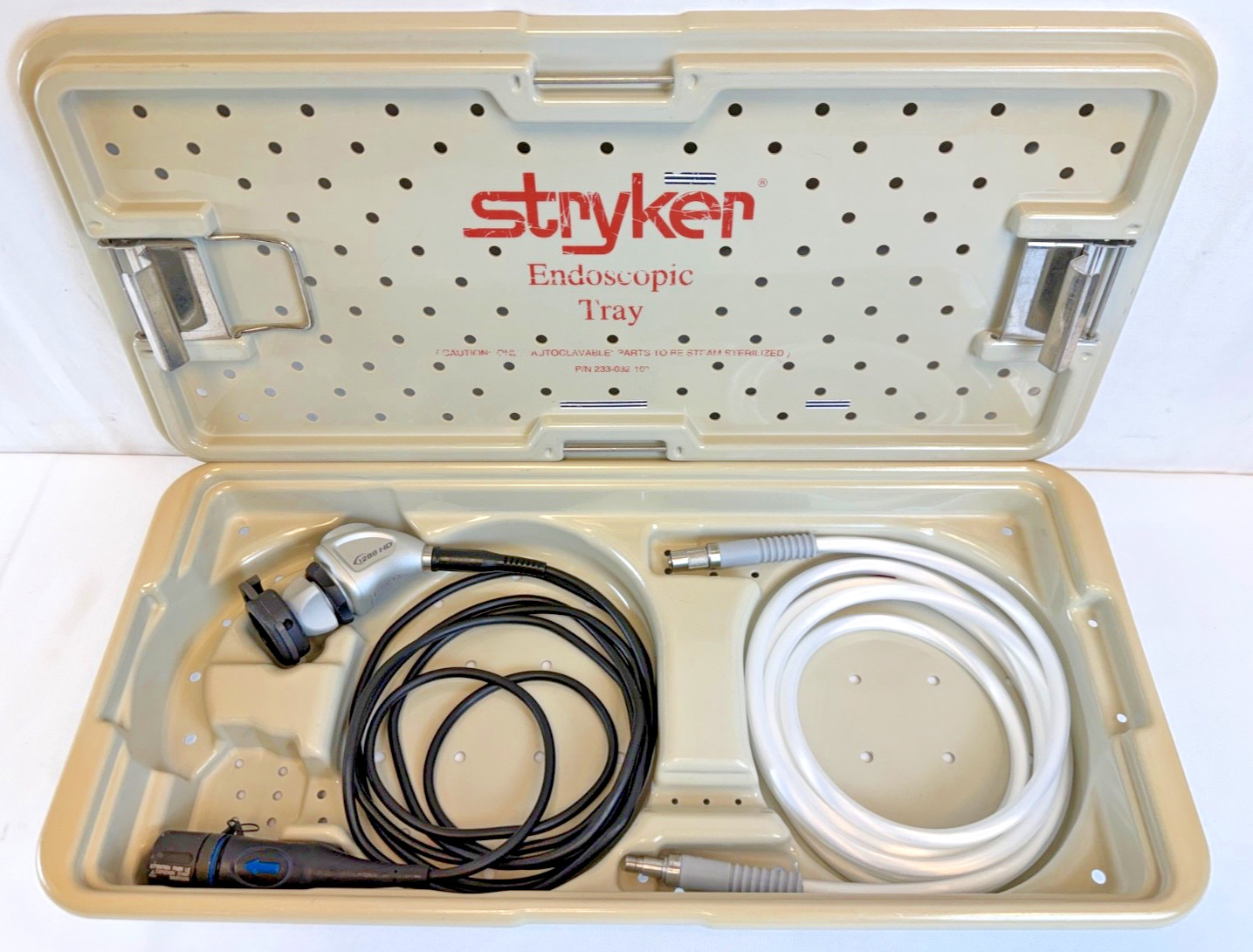 Stryker 1288 HD Camera Head & Coupler w/ Clear Case Light Cable & Case Endoscopy