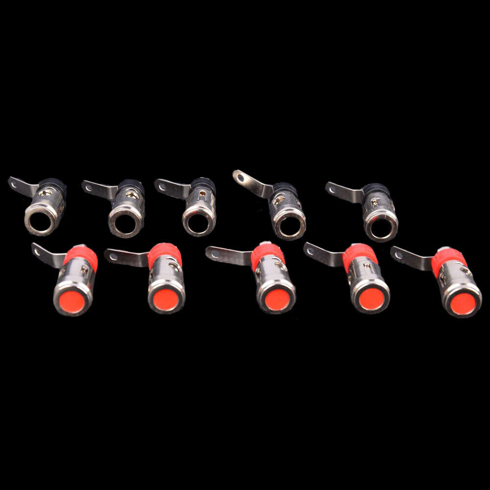 5PAIRS Speaker Audio AMP Terminal Binding Post Spring Loaded Type Nickel Plated