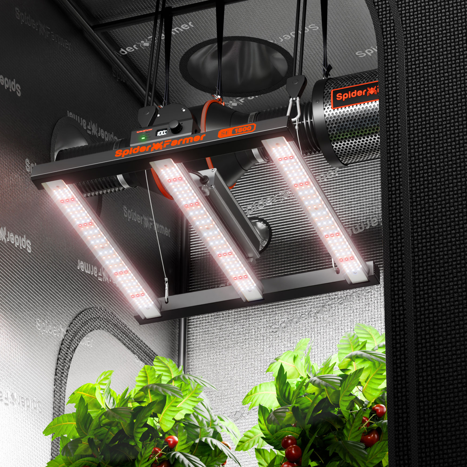 Spider Farmer Led Grow Light SE1500 150W High Efficacy Samsung LM3 Full Spectrum