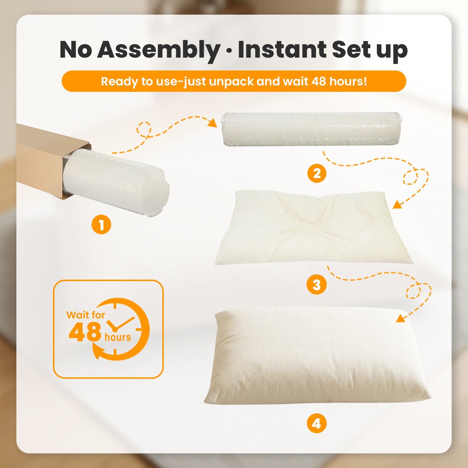 3 in 1 Kids Bean Bag Chair Bed, Convertible Chair Folds from Bean Bag to Lounger