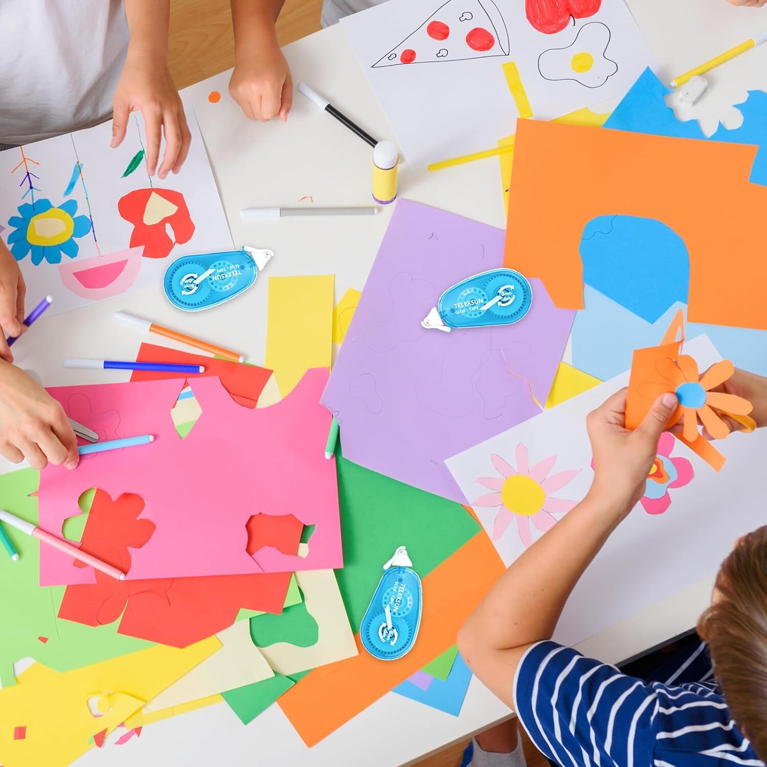 Double Sided Adhesive Glue Tape Roller for Scrapbooking,Crafts(0.31'' x 19.6 FT)