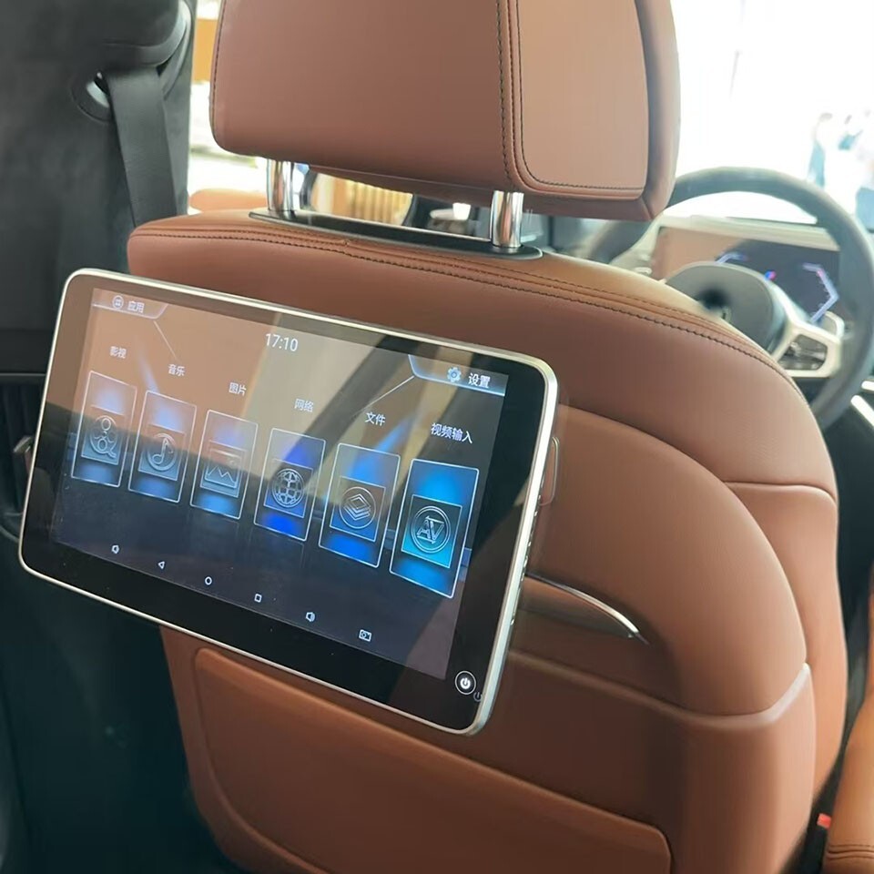 Plug & Play Android Car Headrest Monitor For 2025 BMW X7 Rear Seat Entertainment