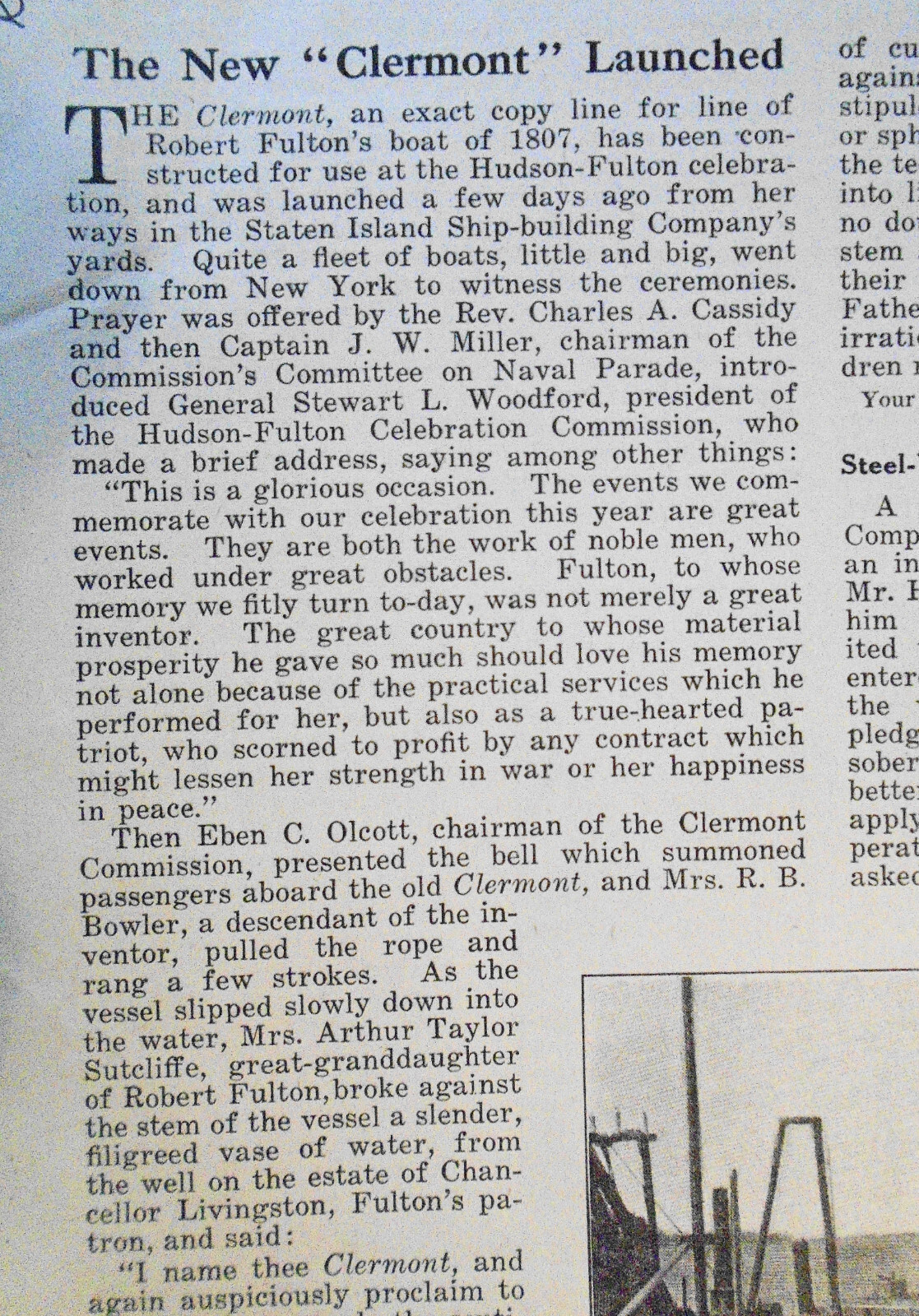 Forced to embrace Islam or Die! / Launch of The "Clermont" - 1909. Story & Print