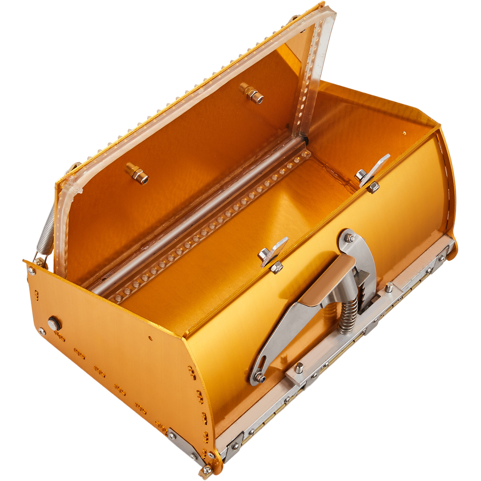 VEVOR Drywall Flat Box Finishing Mud Box 10'' Wall Compound Putty 2 Bonus Blades