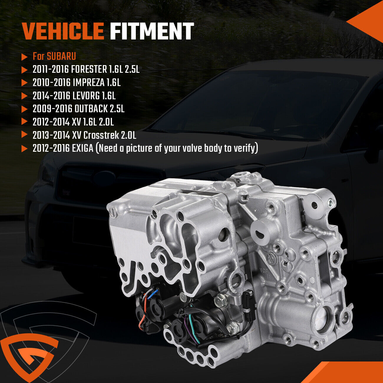 TR580 CVT Transmission Valve Body For Subaru Forester Impreza Outback 2012-2016