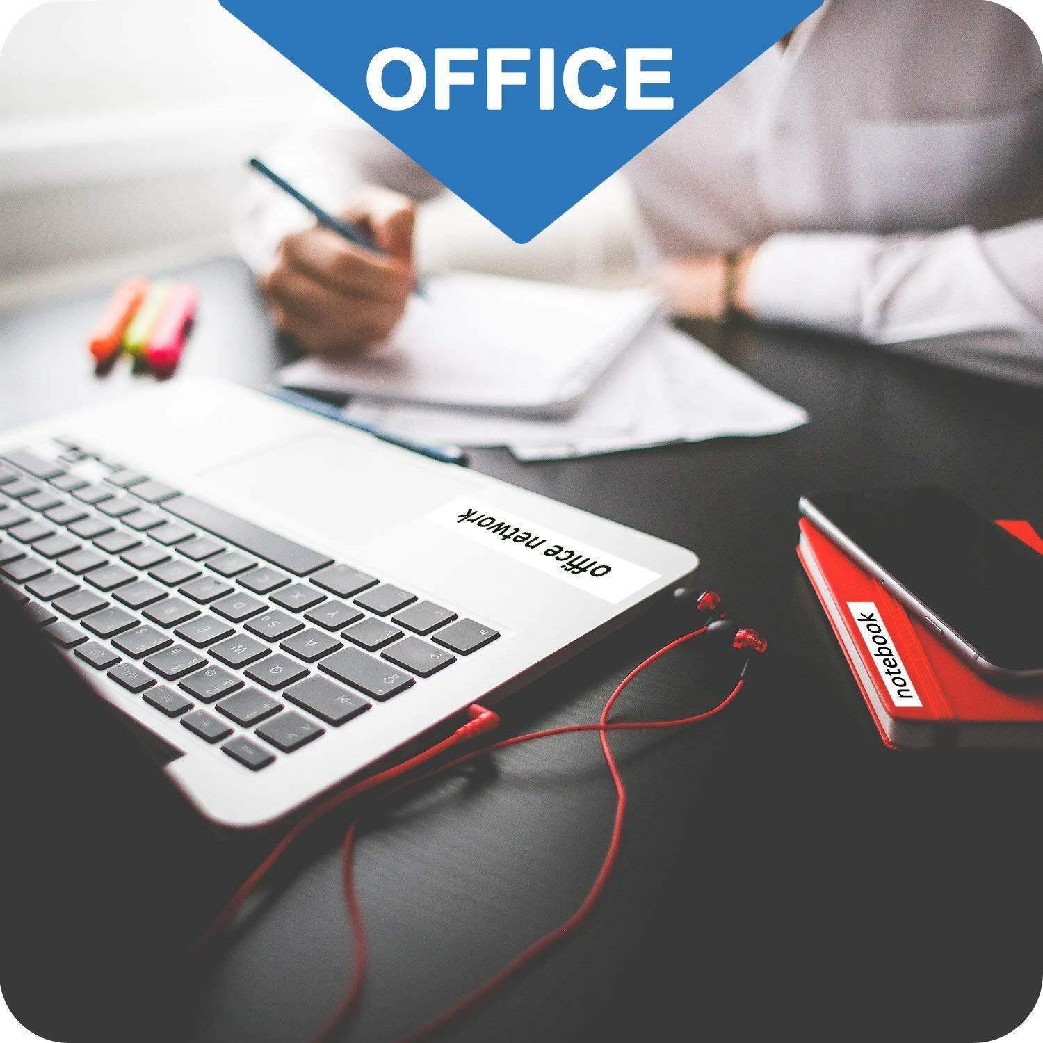 5 Pack Replace DYMO LetraTag Refills 91330 10697 White Paper Label Tape 12mm 4m