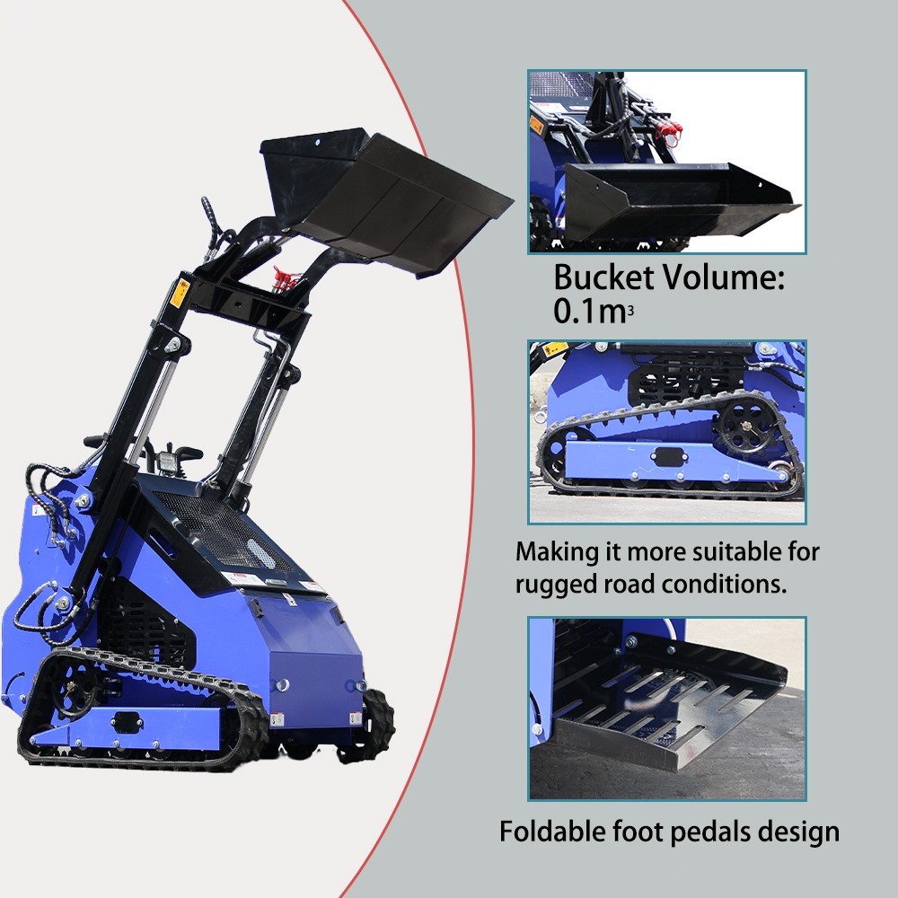 Brand New 22HP Mini Skid Steer Loader Track Loader Rato Engine USA Stock PICK UP