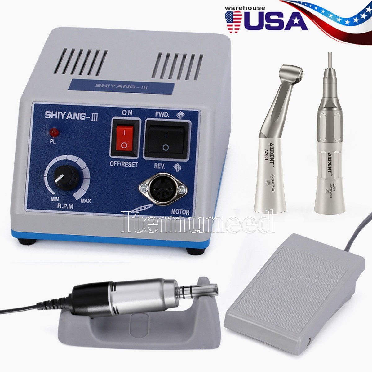 Dental Lab Marathon Electric Micromotor Contra Angle/Straight Handpiece Polisher