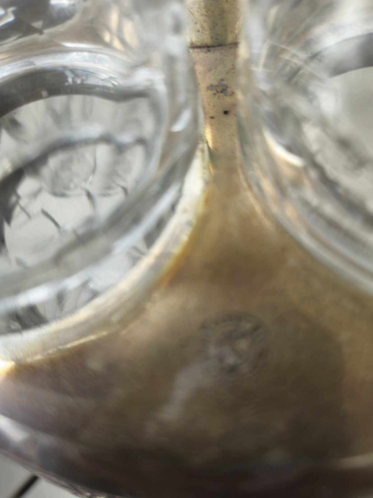 Antique Meriden Silverplate Condiment Cruet Set 5 Bottles Victorian