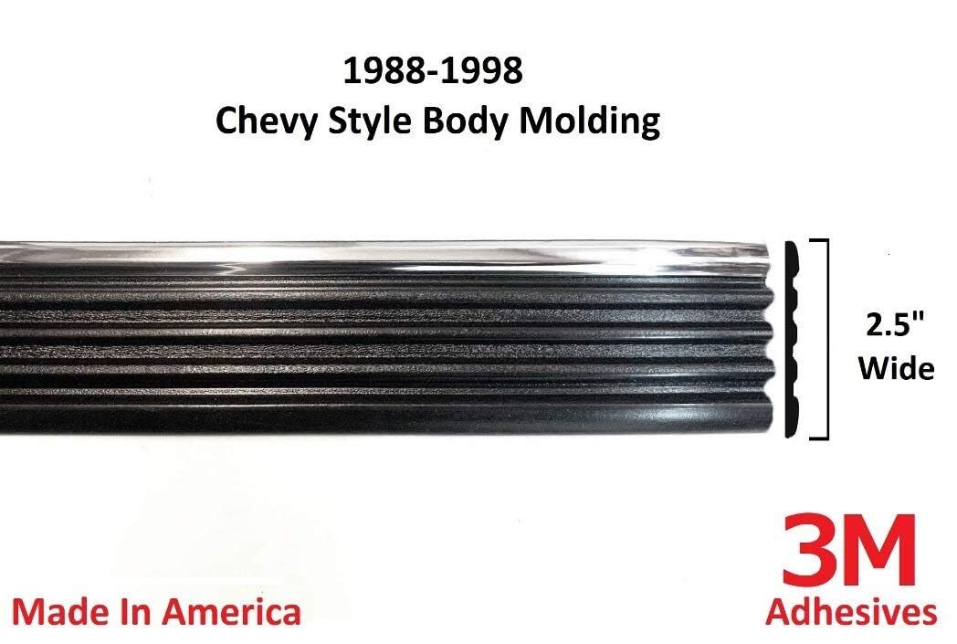 1988-1998 Chevy GMC Black Side Body Trim Molding Tahoe Suburban Silverado Pickup