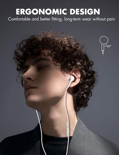 Antool Auriculares con cable, llamadas ultra claras y sin ruido: 2 Paquete