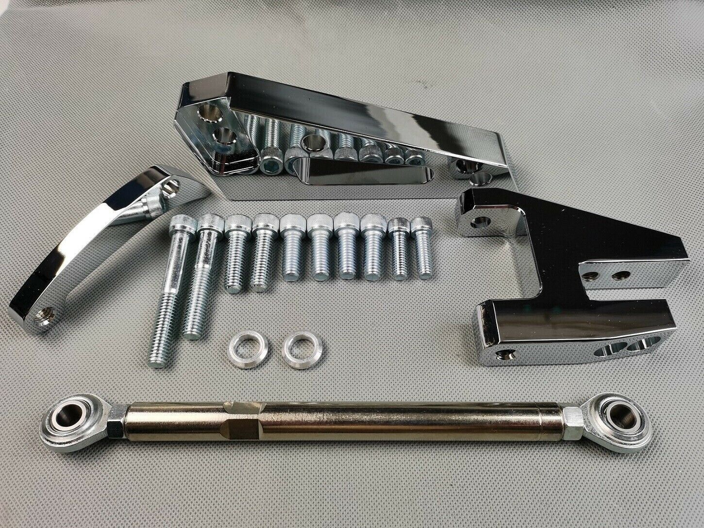 Small Block Chevy SWP Short Water Pump Aluminum Pulley Kit w/ Alternator Bracket