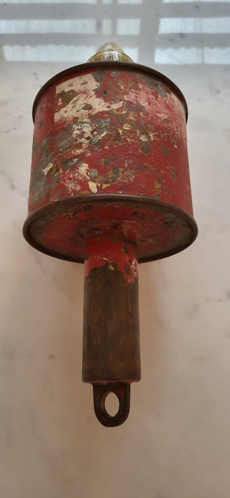 Antique Brass/Red Buoy Marker