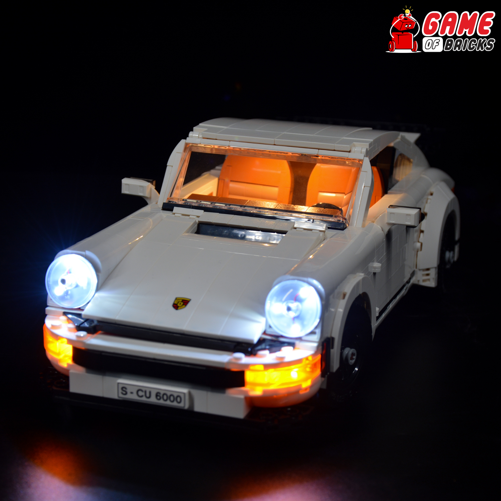 LED Light Kit for Porsche 911 Compatible with LEGO® 10295 Set (Classic Version)
