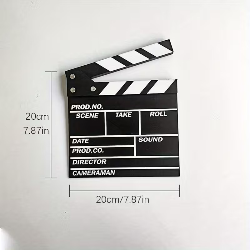 Director Movie Clapper Board Video Clapboard Film Slate Vintage Black