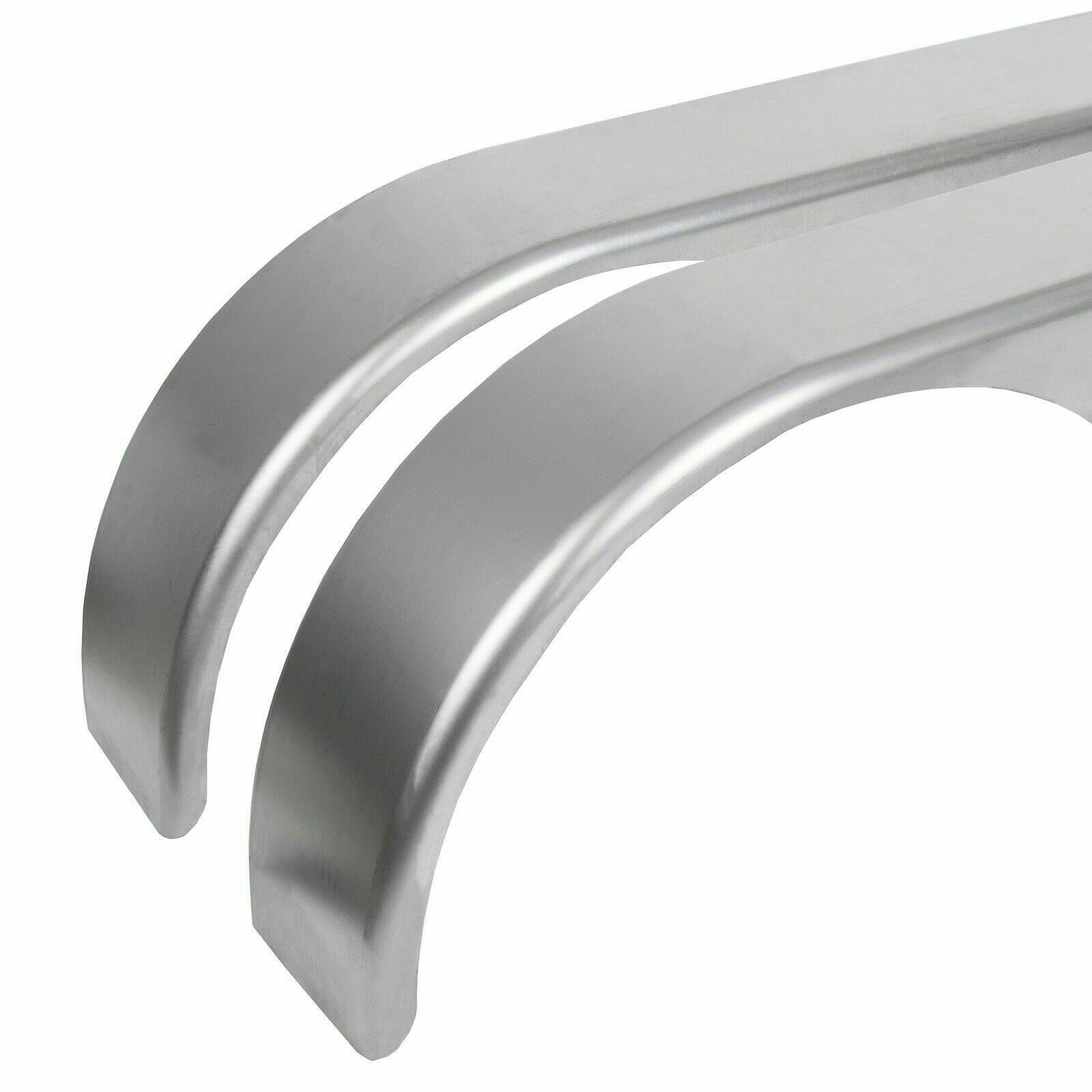 2PCS Tandem Round Trailer Axle Fender Cargo Tread Plate Teardrop 66"L 18"H 9"W