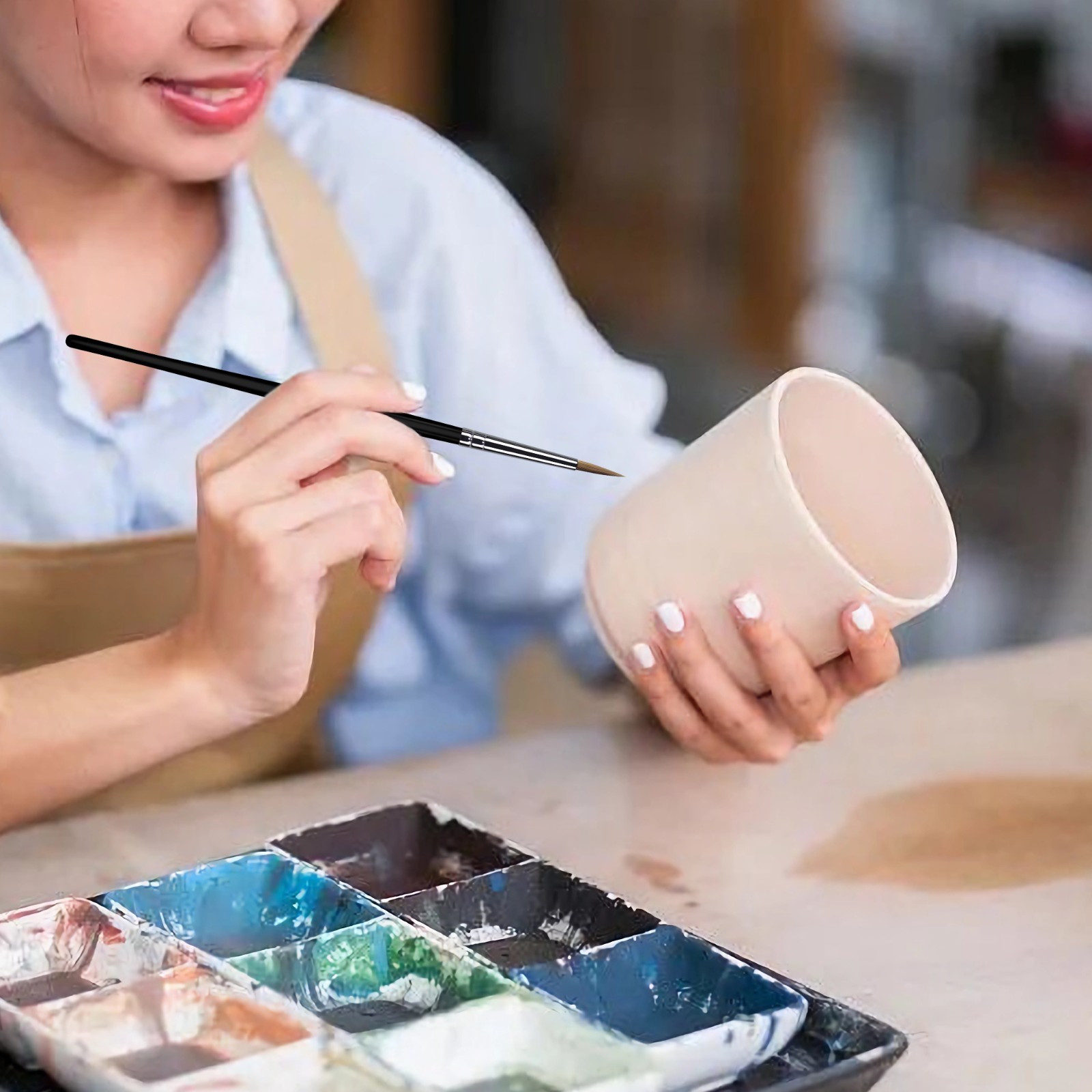 XDT#725 Micro Detail Artist Pin Point Painting Brush Set of 5 Piece #0000 Brush