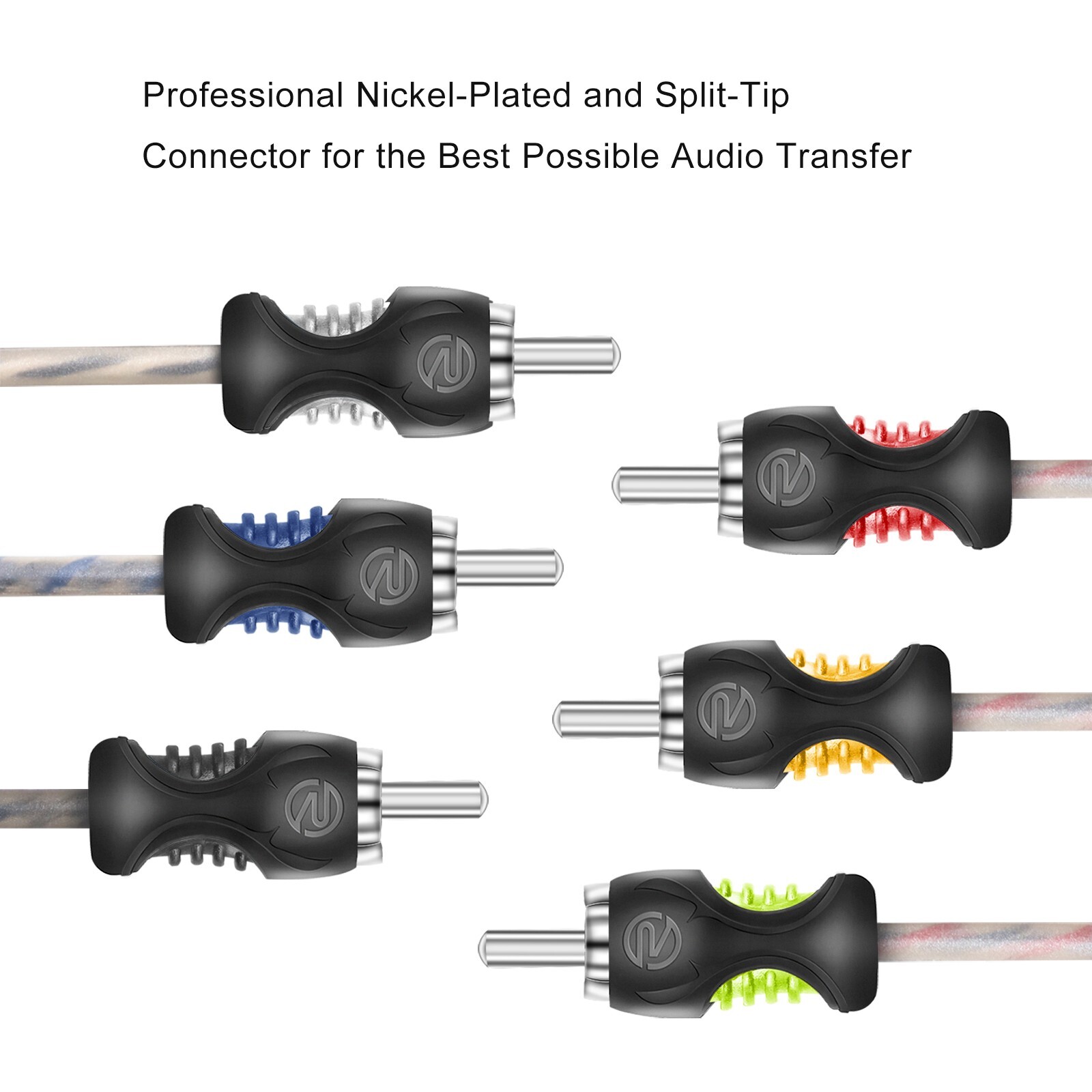 Recoil RCI620 99.99% Oxygen Free Copper 20ft 6-Channel RCA Audio Cable