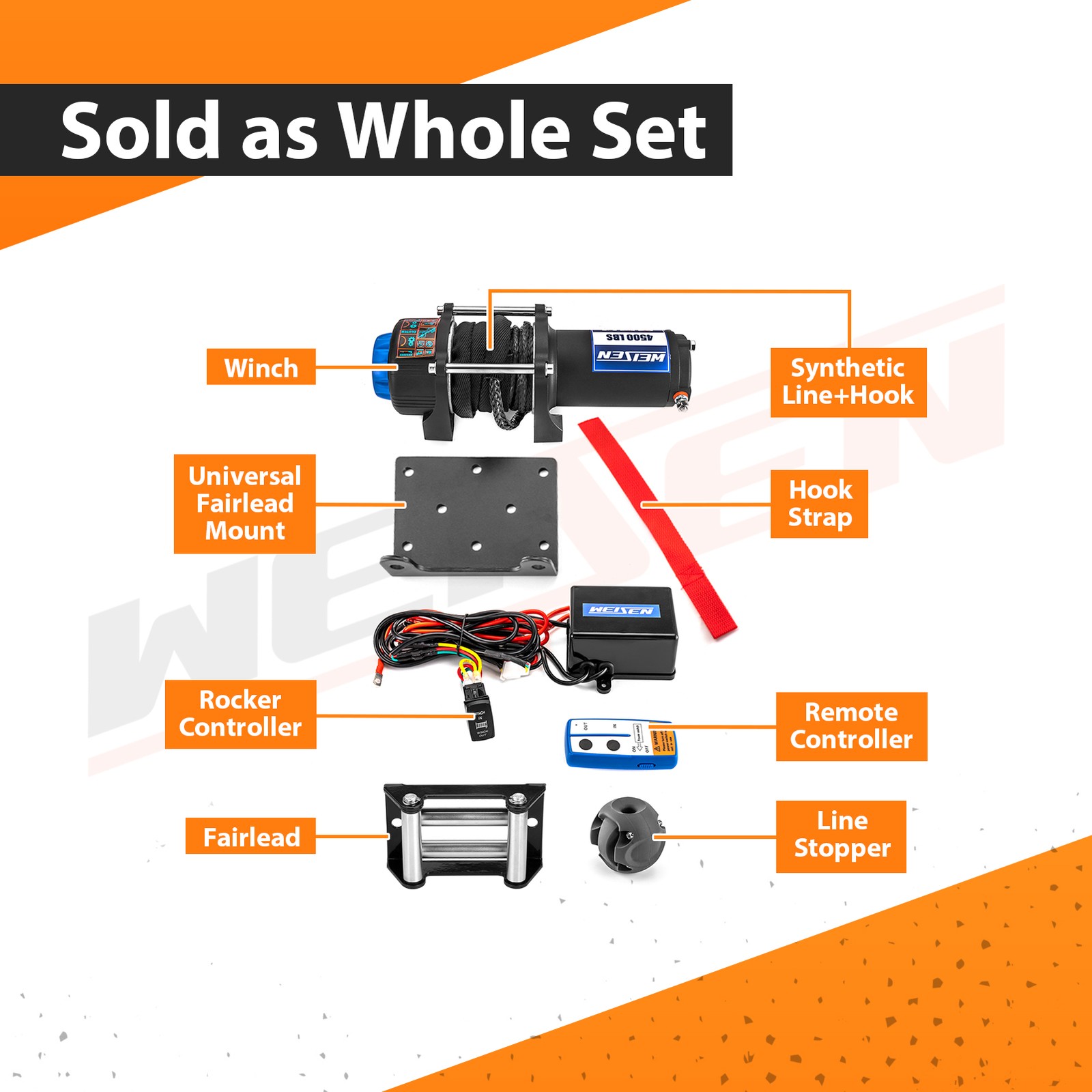 UTV 12V 4500LB Winch Mount Kit No Drill For Honda Talon 1000X 1000R-4 2019-2025