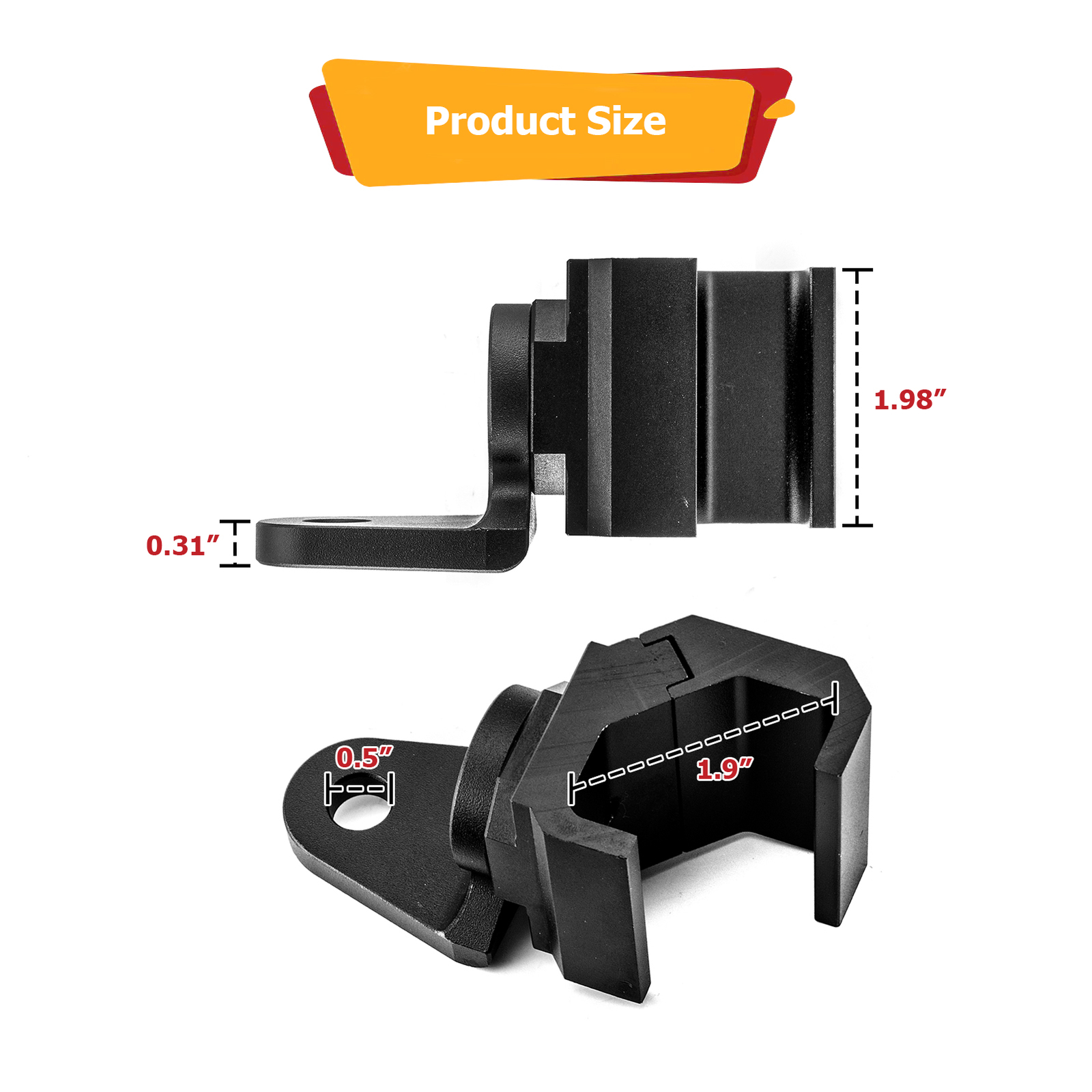 For Polaris Ranger General CF-MOTO UTV LED Whip Light Mount Clamp Pro-fit Cage