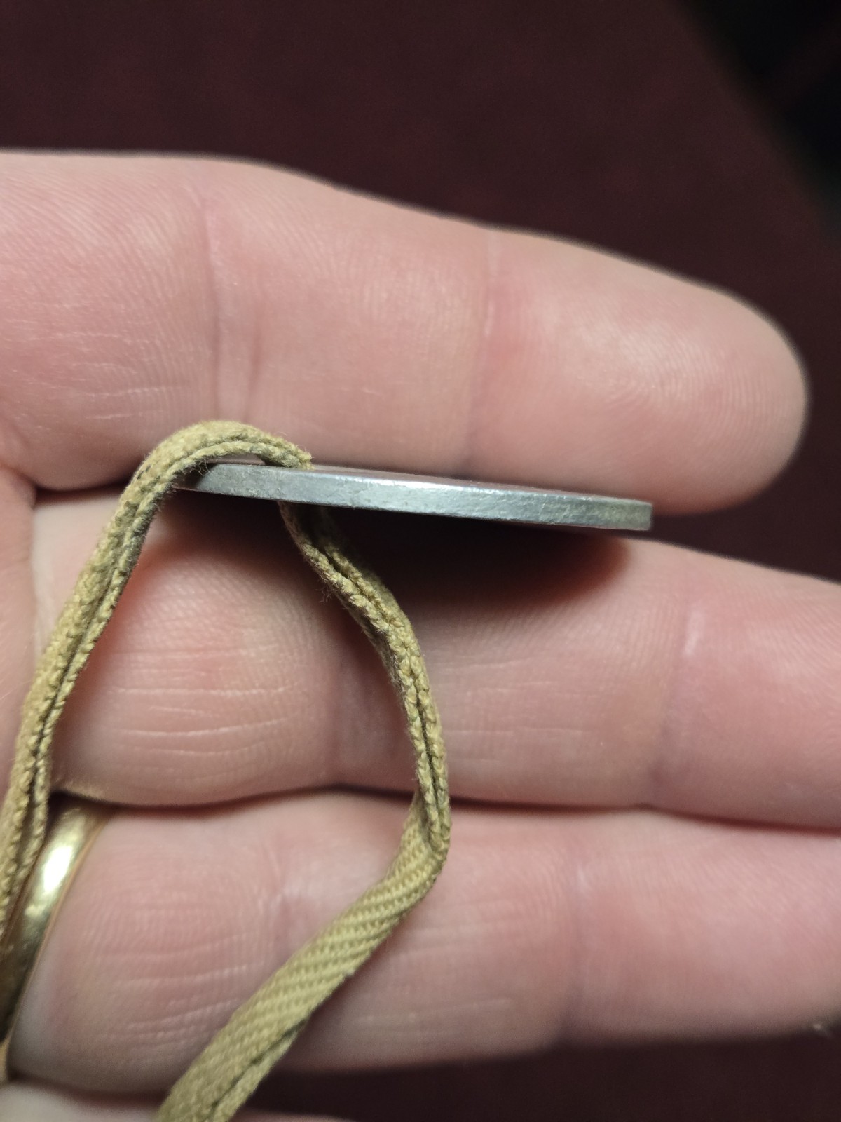 Important Old Rare John J Bergen Pottsville PA WWI WWII US Soldier ID dog tag