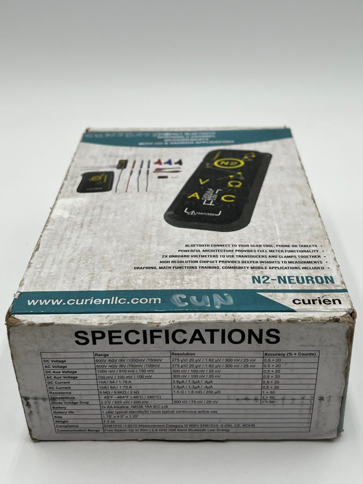 Curien N2 Neuron Bluetooth 2-Channel Graphing Multimeter Diagnostic Tool NEW