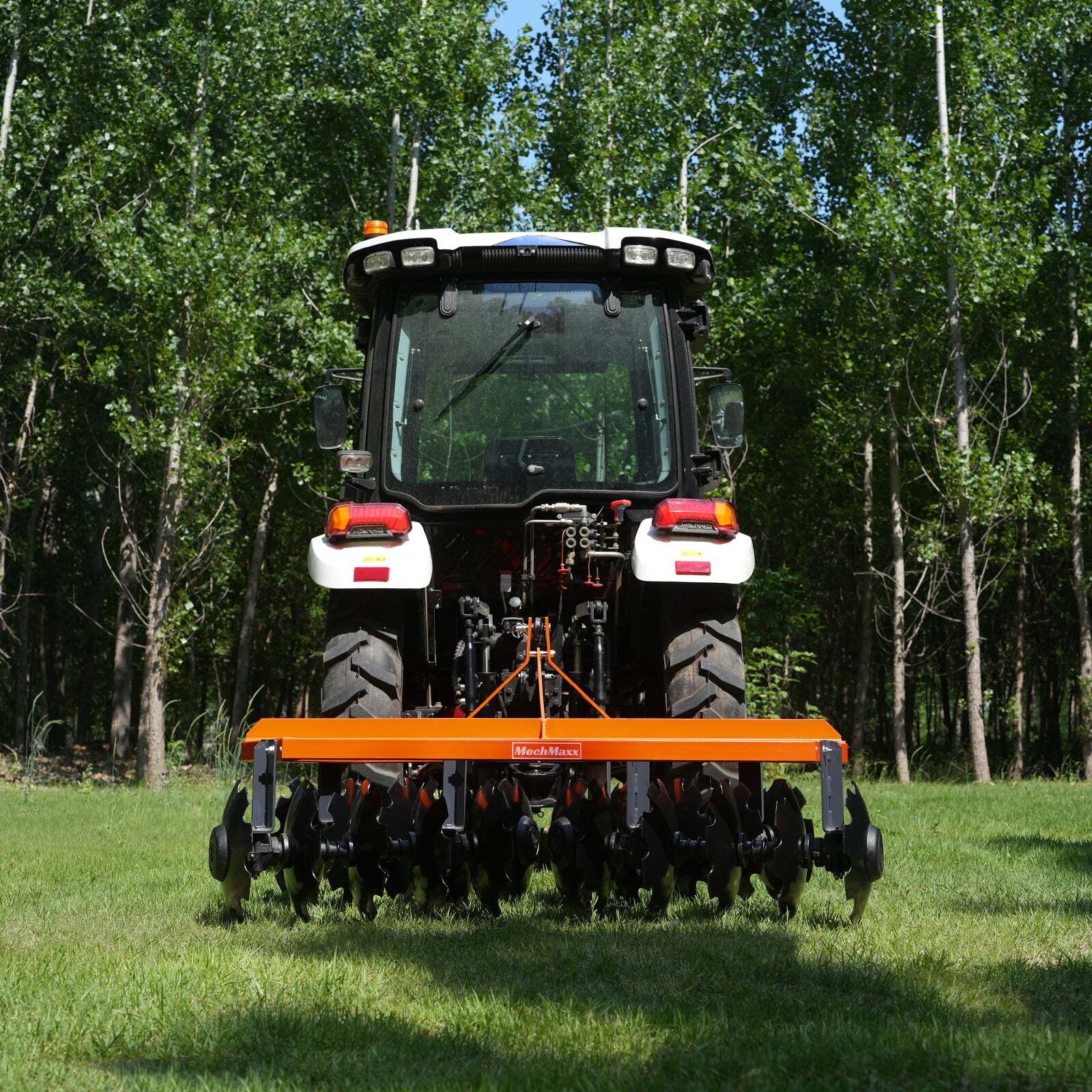 MechMaxx 3 Point Hitch 72" Notched Disc Harrow Plow Tractor Attachments, DH72