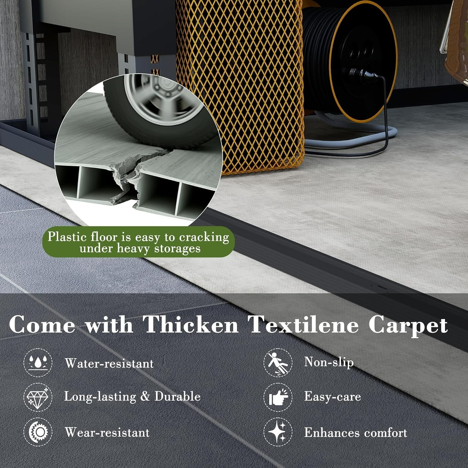 Domi 6'X9' Resin Storage Shed,Plastic Garden Shed w/Lockable Door & Sloping Roof