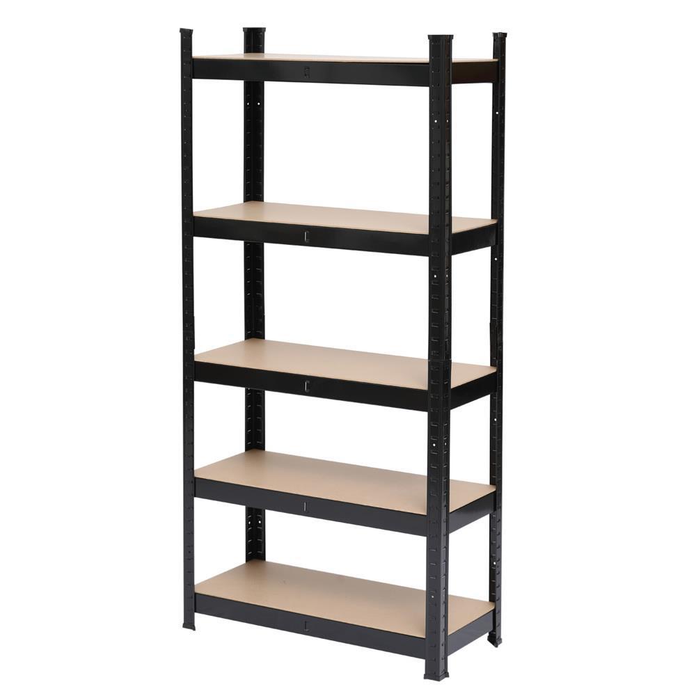 Heavy Duty Metal Muscle Rack Shelving Storage 43"W x 18"D x 71"H Garage 5 Shelf