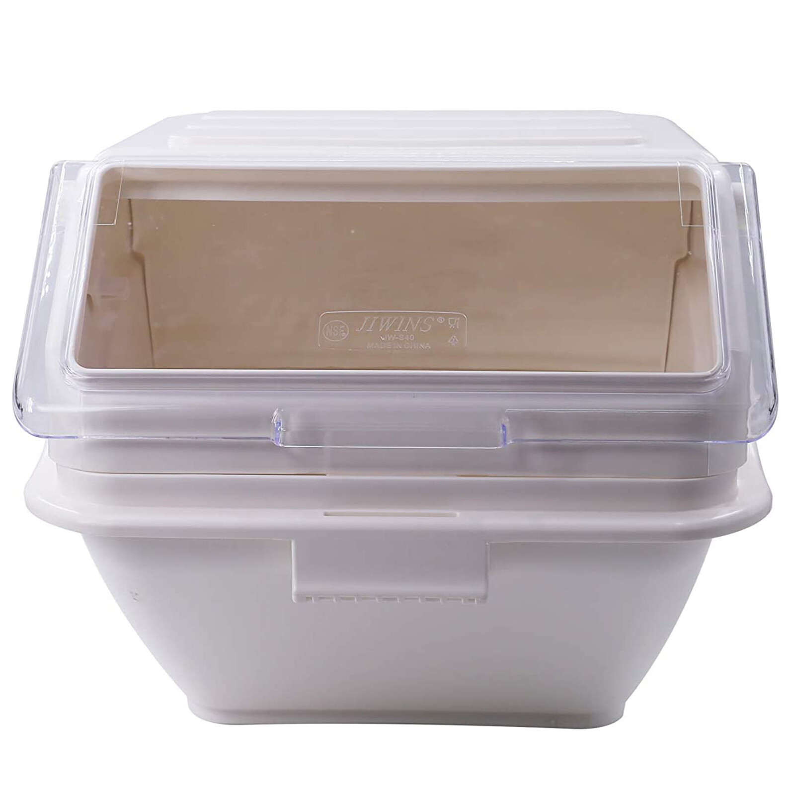 Hakka 8.8 Gallon Ingredient Bin with Scoop 200 Cup Commercial Food Shelf-Storage