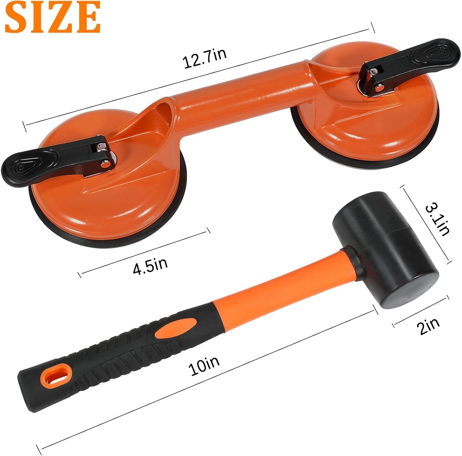 Floor Gap Fixer Tool for Laminate Floor Gap Repair Plank Grabber, with Mallet