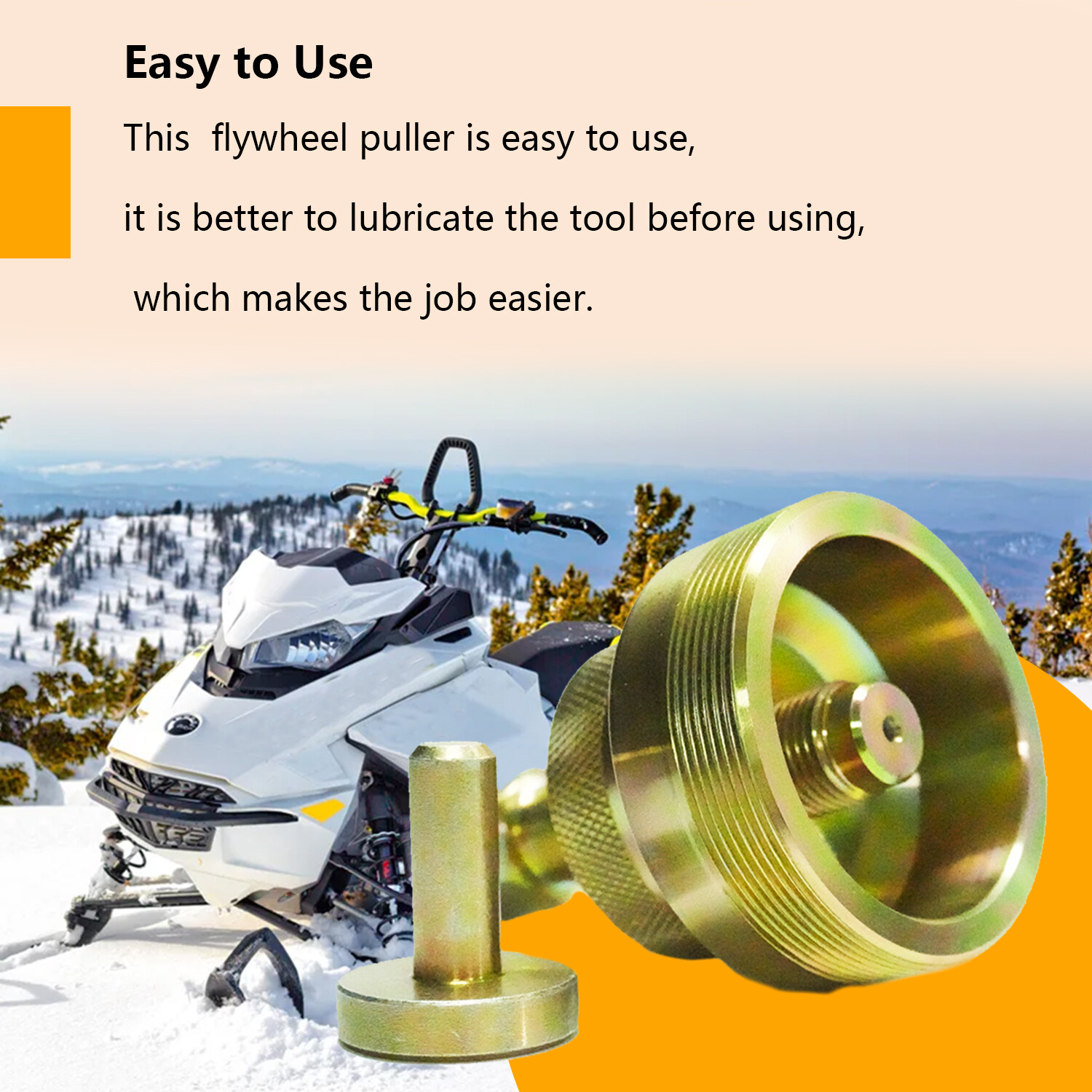 Flywheel Puller Tool for Ski Doo Snowmobile Renegade Summit Backcountry MXZ 850