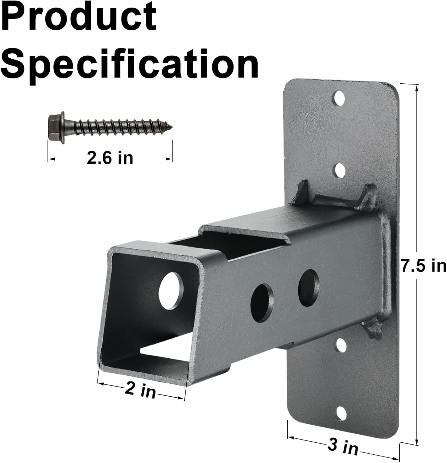 2" Hitch Wall Mount Bike Rack Wall Mount Hanging Garage Organizer up to 200 lbs