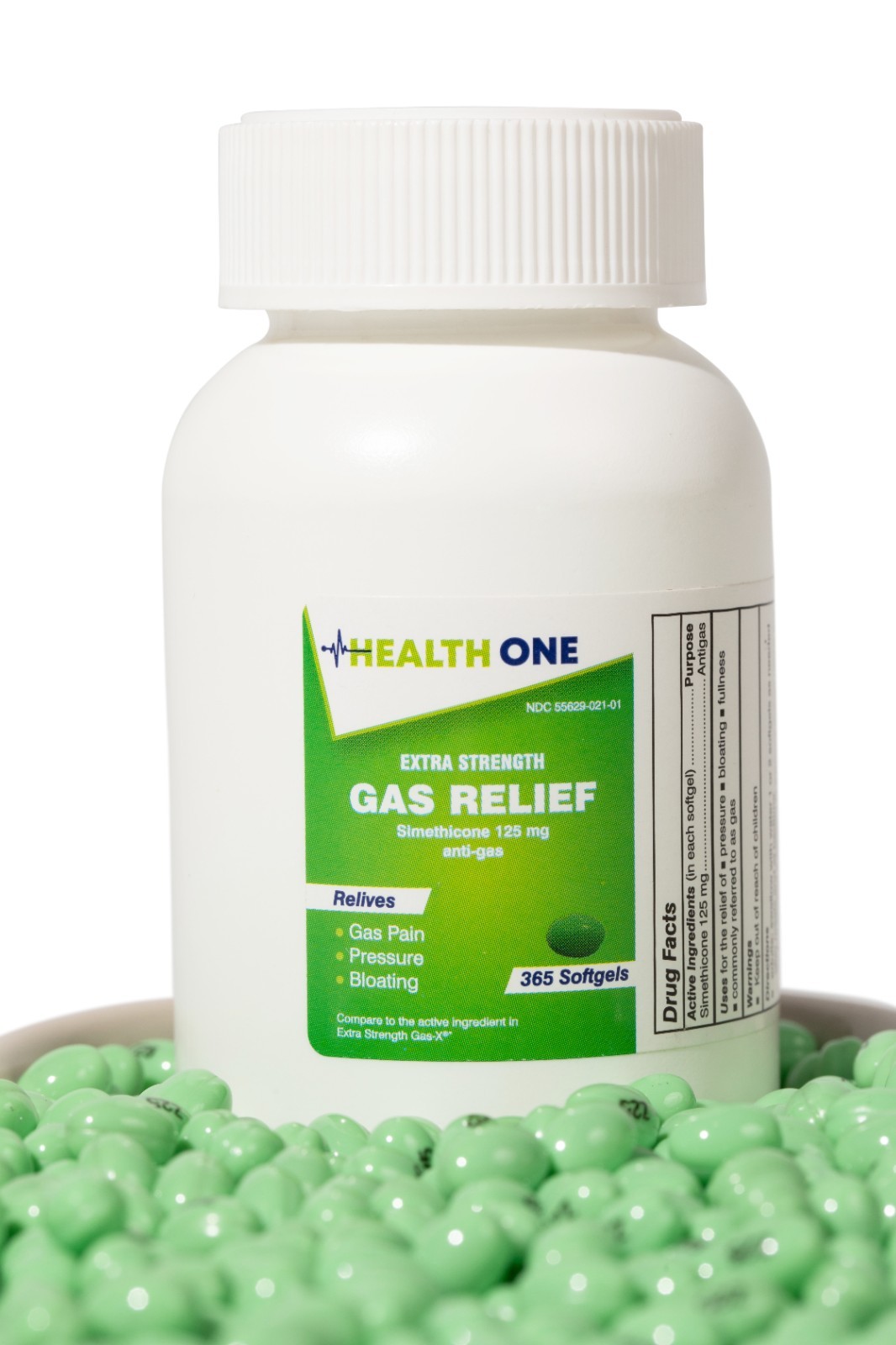 Extra Strength Gas Relief, 125mg Simethicone, 365 Softgels