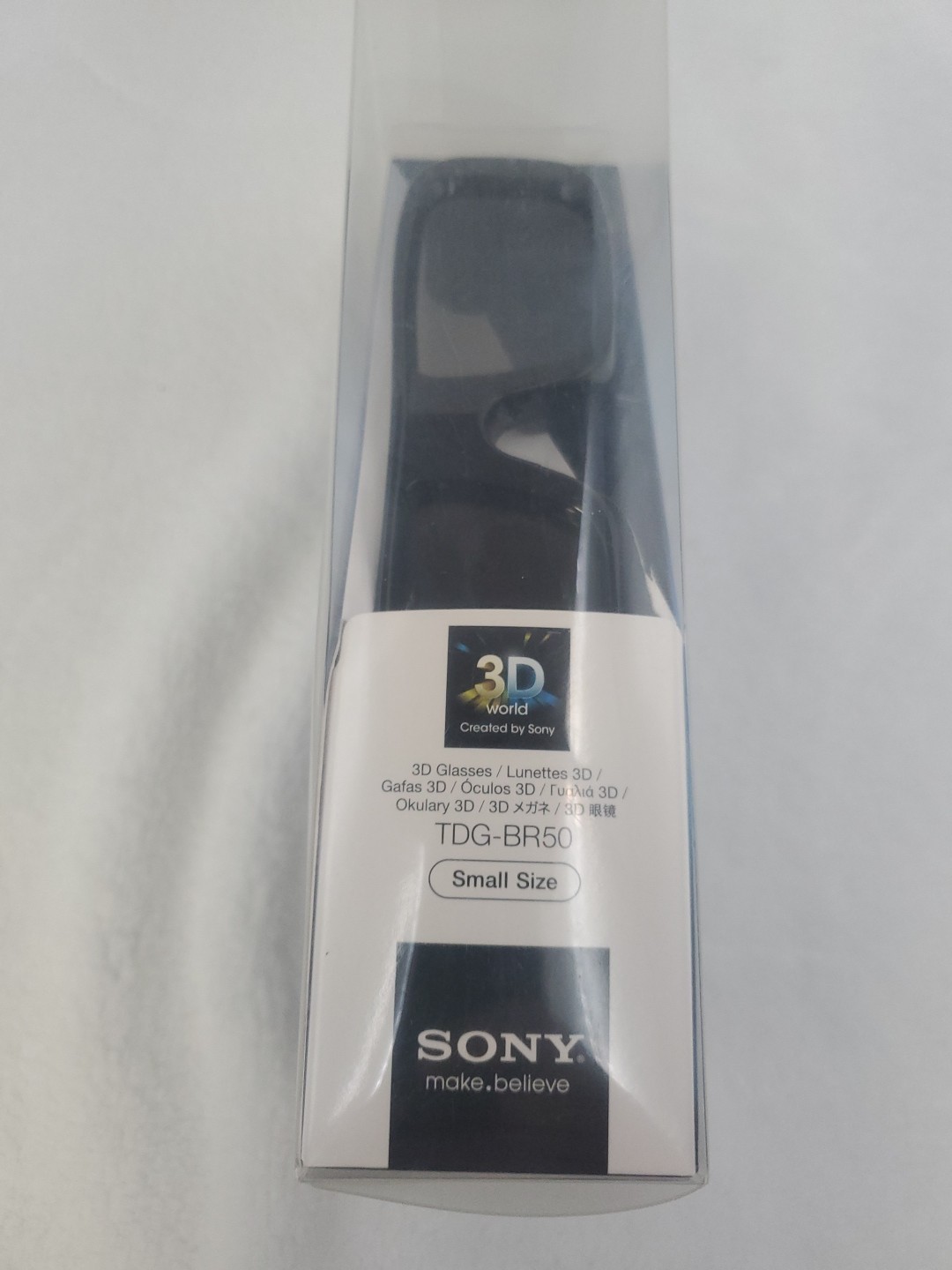Sony TDG-BR50 3D Glasses Black Size Small NEW In Box Bravia