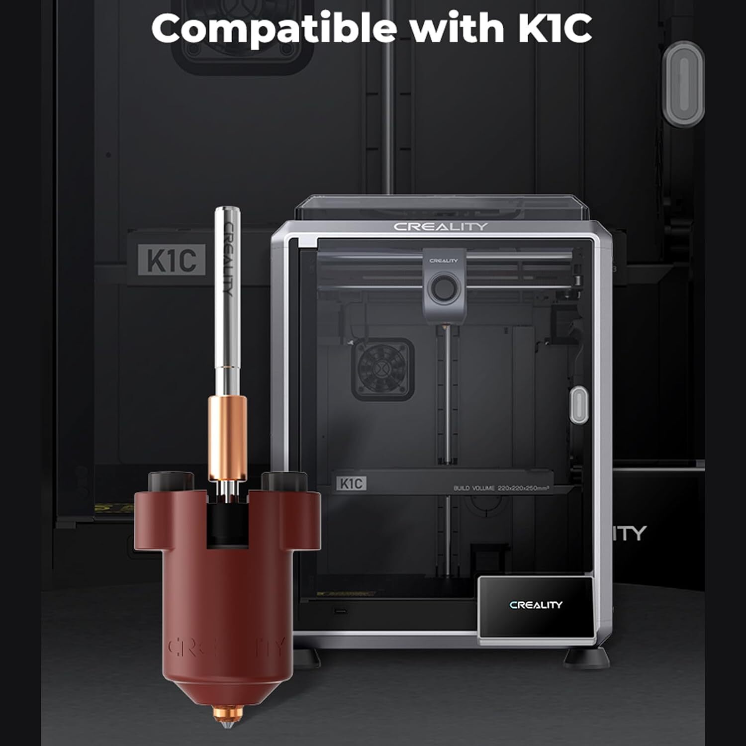 Creality Metal Quick-Swap Nozzle Kit Heat Break Hotend Heating Block Kit for K1C